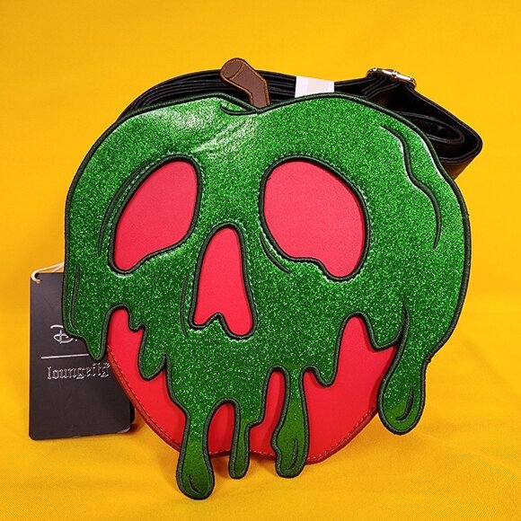 Loungefly Disney Snow White and the Seven Dwarfs Poison Apple Crossbody Bag NEW - Picture 2 of 13